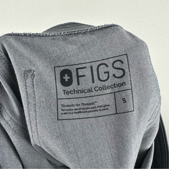 Figs Gray Teal Livingston Basic Scrub Nurse Medical Pants Size Small - Picture 4 of 6